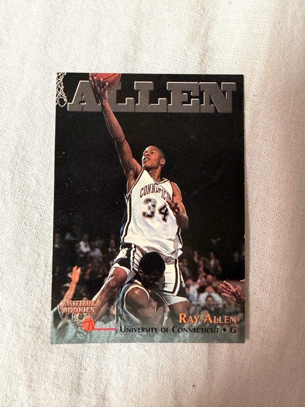 Ray Allen Basketball Rookie Card – White Jersey